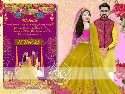 Custom wedding illustration designs for clients art and design carucatures custom illustration designs graphic design illustration illustrations portraits ui wedding illustration wedding portraits