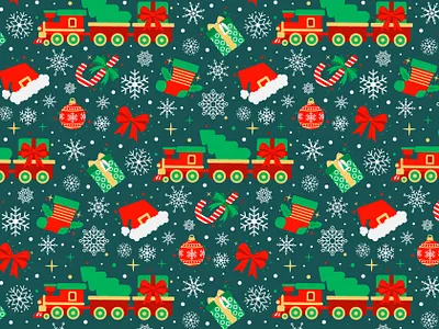 Christmas Joy christmas design digital art digital arts digital illustration graphic design happy christmas illustration pattern pattern design seamless pattern surface pattern