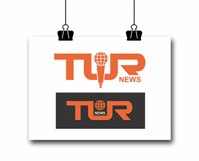 Logo Design for TUR News branding flyer graphic design logo social media