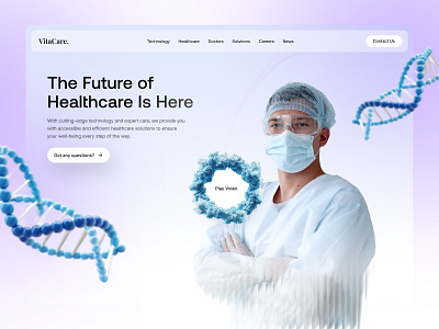 VitaCare - Healthcare creativedesign designinspiration designtrends experience healthcare minimal simple ui ux visualdesign