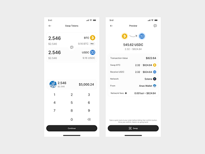 Crypto Swap Token UI app design app ui crypto design graphic design ios ui uiux ux web3