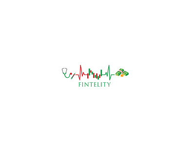 Fintelity doctor's consulting Line art Logo designe concept vector logo