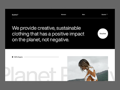 Sustainable Clothing Brand branding design figma logo typography ui ux web website