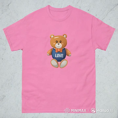 Teddy Bear Love – High-Quality Digital Artwork 3d animation characterdesign cutedesign digitalart etsyseller graphic design graphicdesign kidsillustration merchdesign printableart teddybear ui vectorart