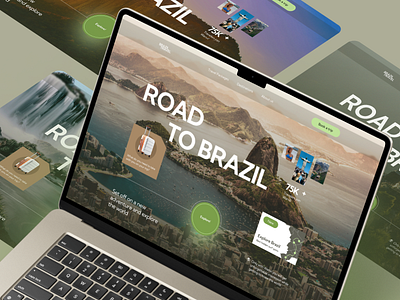 Website for a Travel Company / Brazil Travel brazile landing landing page travel web website