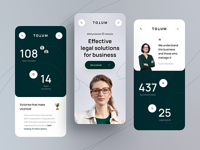 Law Consultancy Firm Mobile View adviser advocate agency attorney business consultancy defenseattorney design firm ios justice law lawyer legal mobile support ui ux