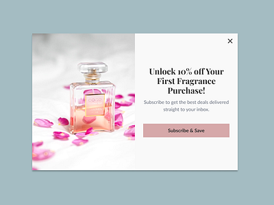 Daily UI Challenge #016 - Pop-up Overlay aeesthetic dailyui dailyui16 dailyuichallenge mockup newsletter newsletter sign up popup web web design