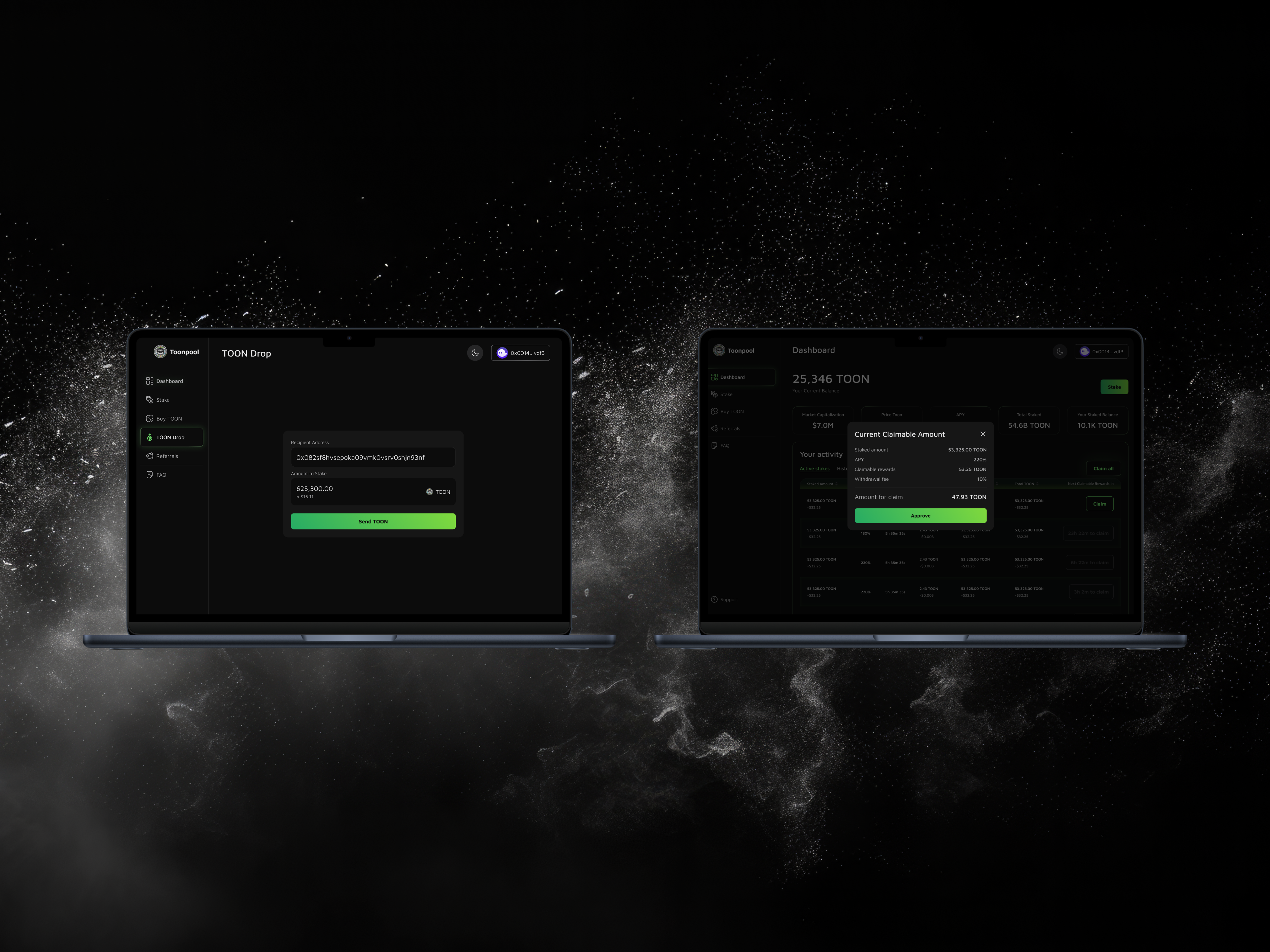 Example of Staking Platfrom Design
