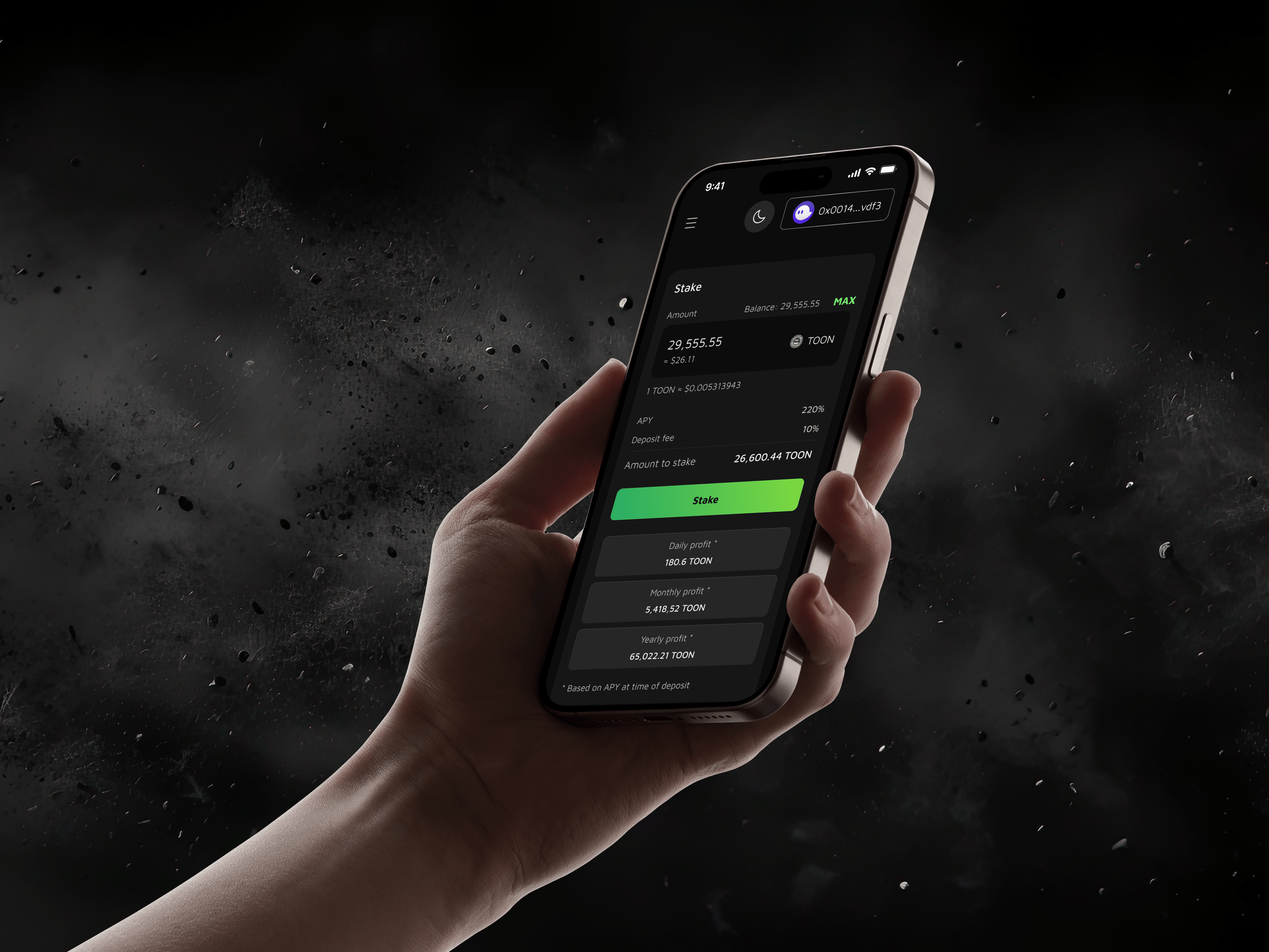 Example of Staking Platfrom Design