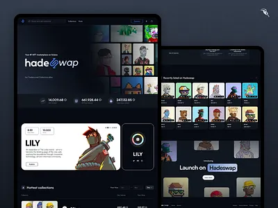 NFT Marketplace Landing Page amm aracari apps automated market maker blockchain buy collectors crypto defi desktop landing page liquid provision lp marketplace nft pools sell trade web3 website