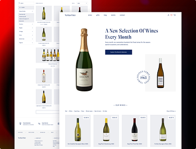 Elegant Wine E-Commerce Website e commerce luxurybrand minimaldesign premiumui productpage shopifydesign ui ux webdesign wineshop