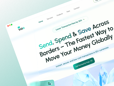 Global Payments – Fintech Landing Page UI 🌍💳 banking financeapp fintech landingpage paymentapp remittance ui uiinspiration uiux uxdesign webdesign
