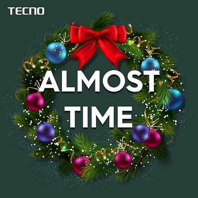 Time for Christmas TECNO promo branding graphic design