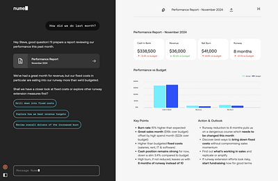 Nume — Financial Reports graphs