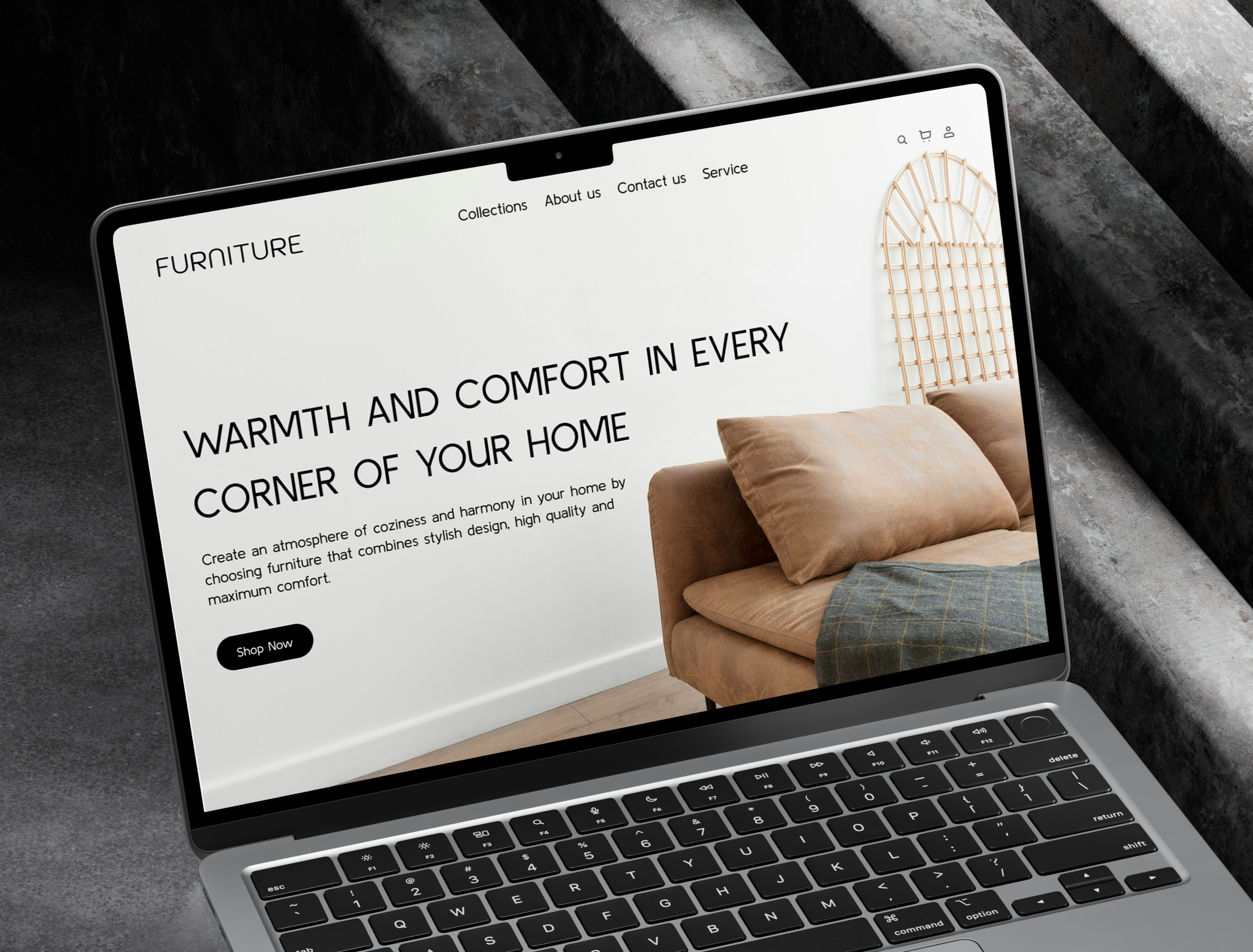 Furniture - Landing page for Furniture Store | E-commerce clean ui e commerce ecommerce furniture furniture shop furniture store home decor interior design landing page marketplace minimal design minimalism online store shop store store design ui design ux design web design