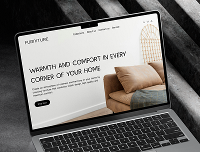 Furniture - Landing page for Furniture Store bed chair cozy ergonomic furniture furniture furniture shop furniture store home decor interior design kitchen lamp landing page living room minimalism shop sofa store store design table