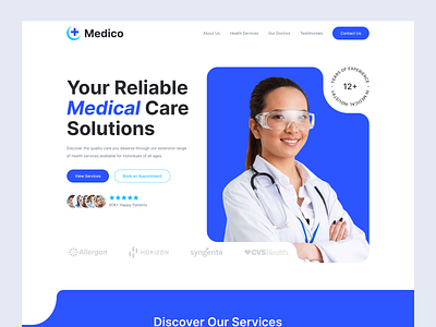 Medical Care Website clinic website doctor doctor appointment health health care healthcare healthcare landing page healthcare website hospital landing page medical care medical landing page medical website medicine patient pharmacy telemedicine treatment web design website