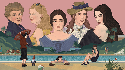 about women cinema cinemaart design editorial editorialillustration feminist illustration magazine magazineillustration women