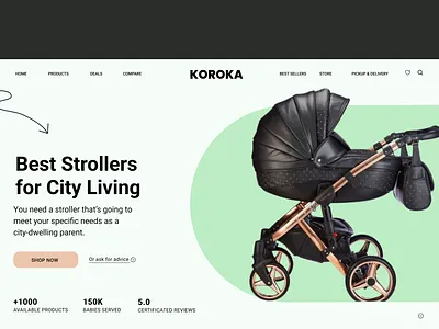 KOROKA website dedicated for parents product product design ui