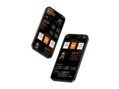 Fitness website landing page design illustrations landing page ui uiux