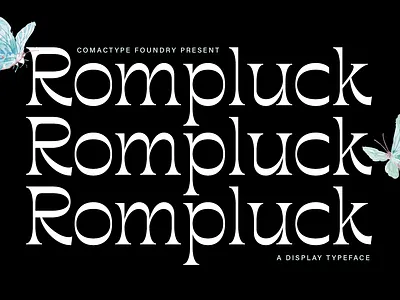 Rompluck - Display Typeface branding display displayfont font fontdesign fonts graphic design typeface typography