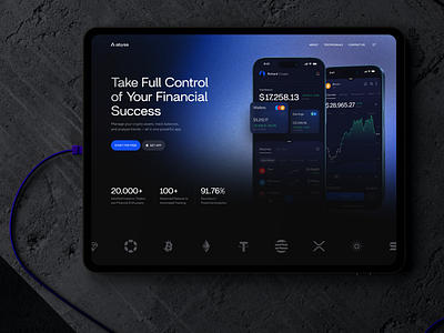 Landing Page Design for Crypto Exchange Platform bitcoin blockchain corporate website crypto crypto currency crypto trading crypto wallet crypto web cryptocurrency ethereum exchange finance fintech landing page solana ui wallet web web design website