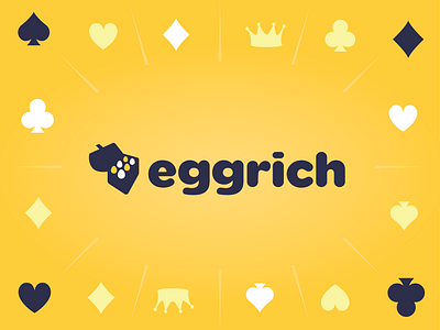 Eggrich Lottery Logo advertising branding brandmark casino egg eggs food gamble graphic design identity illustration logo logo design logos lottery rich treasure vector wealth win