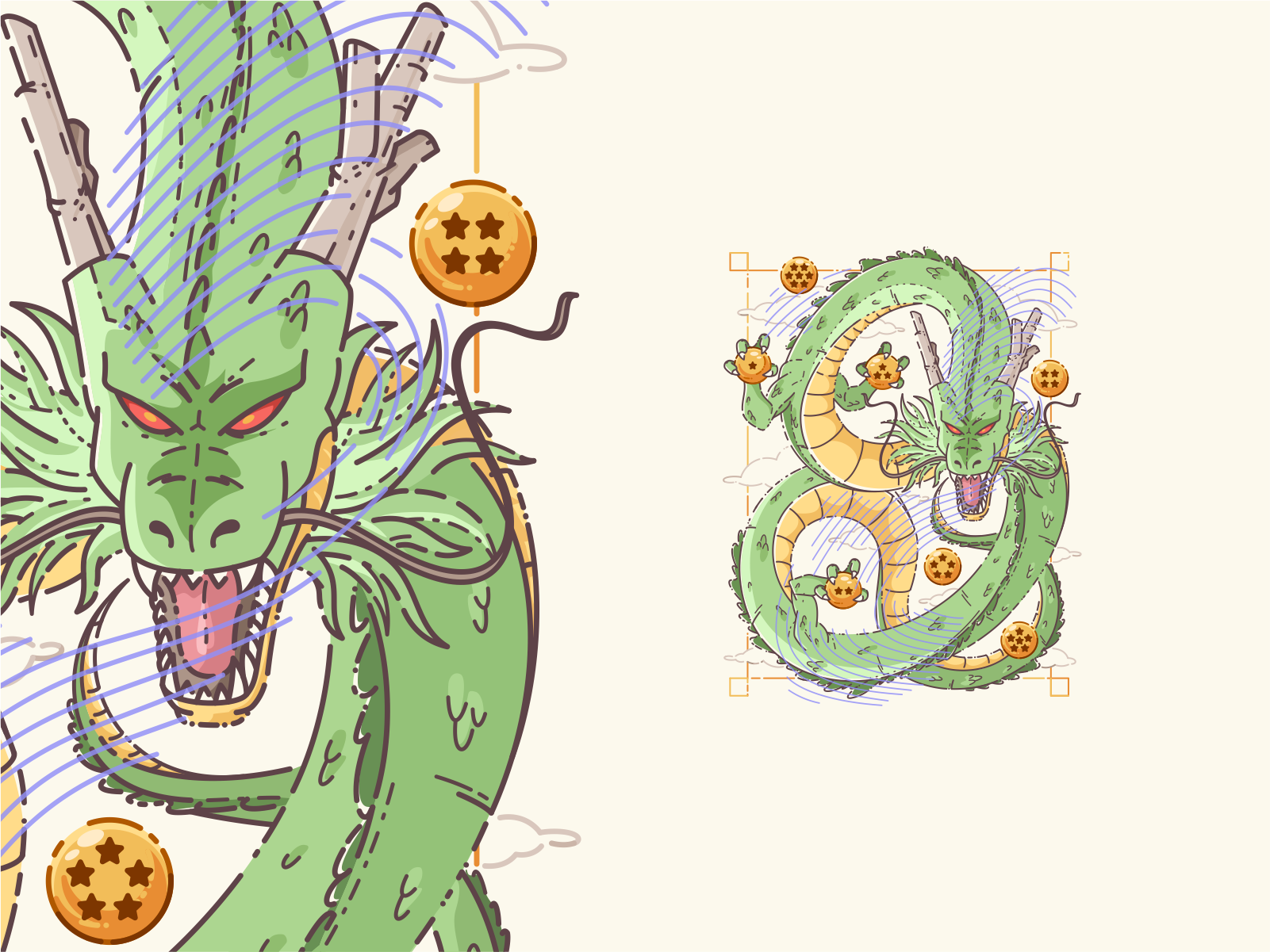 Example of Dragon Ball: Shenron dragon