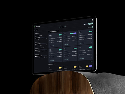 Enquip - 5 Day Prototype cleanenergy commercialproperty darkmode dashboard data energy ui ux