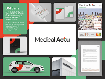 Brand Identity - Medical Actu brand design brand identity brand manual branding graphic design health identity isologo isologotipo logo logo identity logotipo logotype medical visual identity