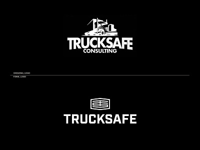 Trucksafe Before & After branding logo truck