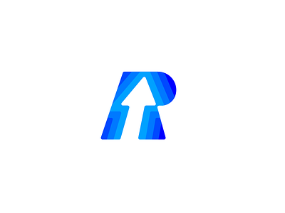 Re-Invest — Logotype blue bold colorful investment letter letteting logo design logotype minimalistic modern podcast r r letter typography