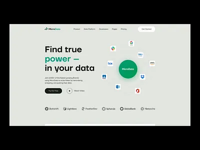 SAAS Landing Page 3d animation branding design graphic design green logo product saas ui uiuxdesign webdesign website