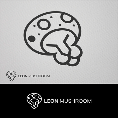 leon mushroom branding design graphic design illustration logo vector