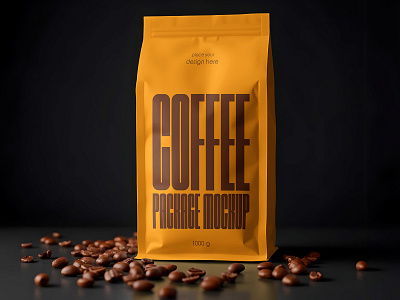 Coffee Package beans cafe caffeine cappuccino coffee drink espresso flavor free freebie grains machine mockup nespresso pack package packaging restaurant taste