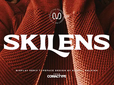 SKILENS - Serif Display Typeface branding design display displayfont font fontdesign fonts graphic design logo serifdisplay typeface typography