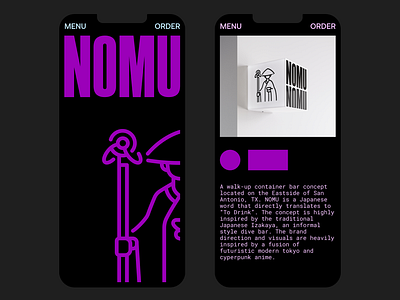 NOMU – MOBILE APP X WEBSITE brand design brand identity branding design logo mobile app ui ux