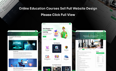 Online Education Courses Sell Full Website Design branding coursecreation courseselling digitallearning educationforall elearning knowledgeispower learnonline lifelonglearning onlinecourse onlinecourses onlineeducation skillbuilding skilldevelopment studyonline ui