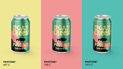 Color Palette beer beer can brand brand logo branding design graphic design illustration logo