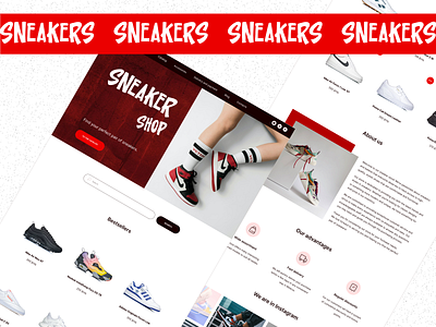 Sneaker shop figma online shop ui ux