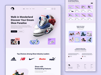 Shoes Landing Page converse design dribbble2025 e commerce e commerce business landing page marketplace minimal nike online shop online store product design shoe store shoes shoes store shopping sneakers ui ux website