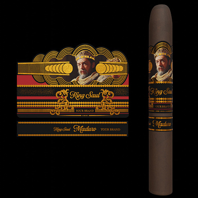 King Saul (Brand Available) 3d branding cigar cigar brand cigar branding cigar design design graphic design packaging product design