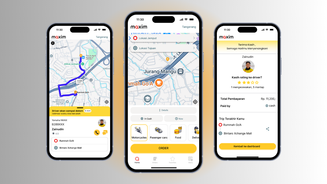 Example of Revamp Maxim App