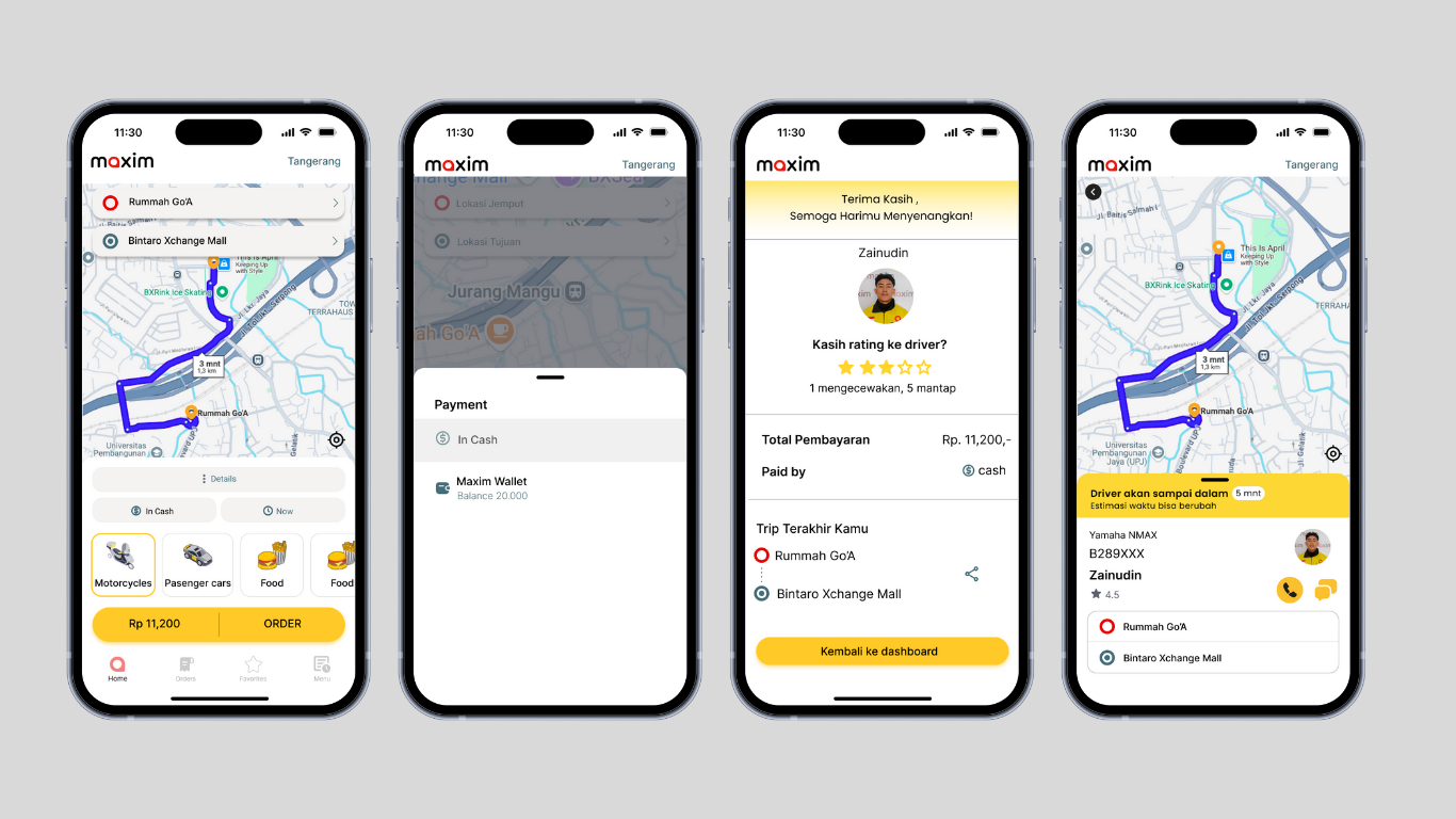 Example of Revamp Maxim App