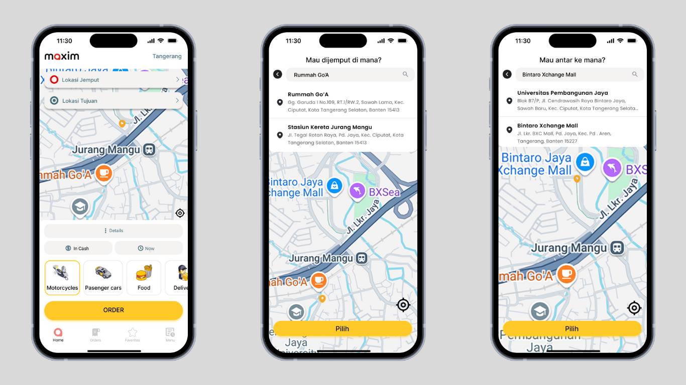 Example of Revamp Maxim App
