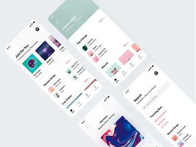 Moon Music Player android animation app design em figma idea ios minimal motion graphics music music player ui ux