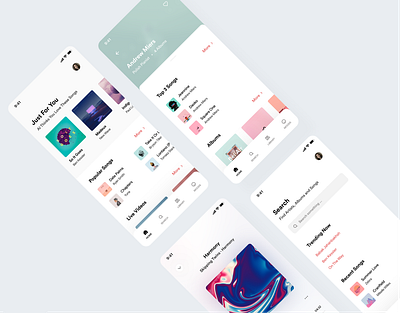 Moon Music Player android animation app design em figma idea ios minimal motion graphics music music player ui ux