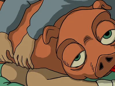 pig adobeafterefects animation art branding design graphic design illustration logo motion