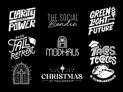 2022 Logo and Lettering Roundup brand brand design branding branding design custom type design graphic design hand lettering identity design lettering logo logo collection type typography