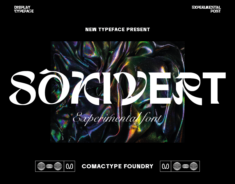 Sokivert - Display Typeface branding design display displayfont experimentalfont experimentaltypeface font fontdesign fonts graphic design modern poster posterfont typeface typography